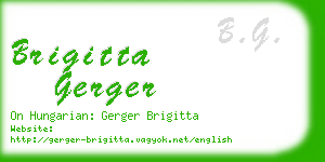 brigitta gerger business card